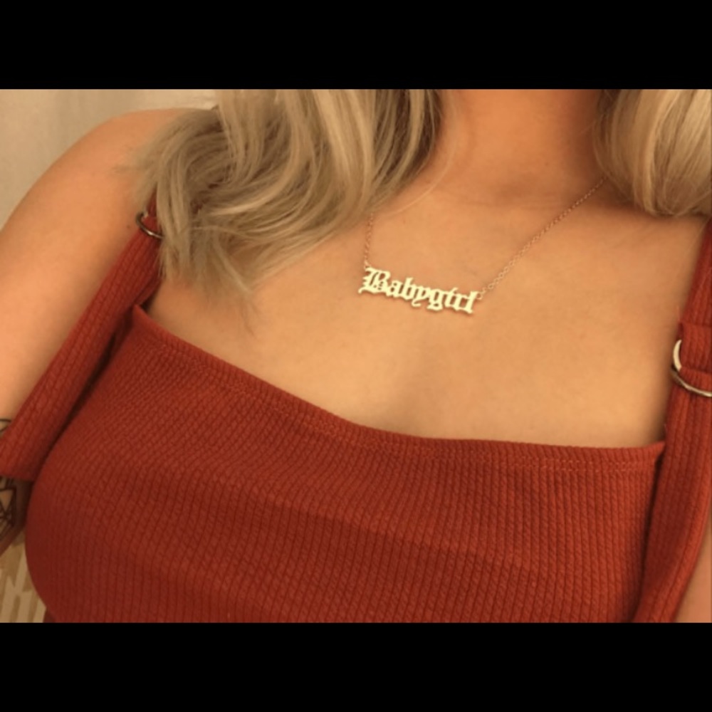 “babygirl” necklace